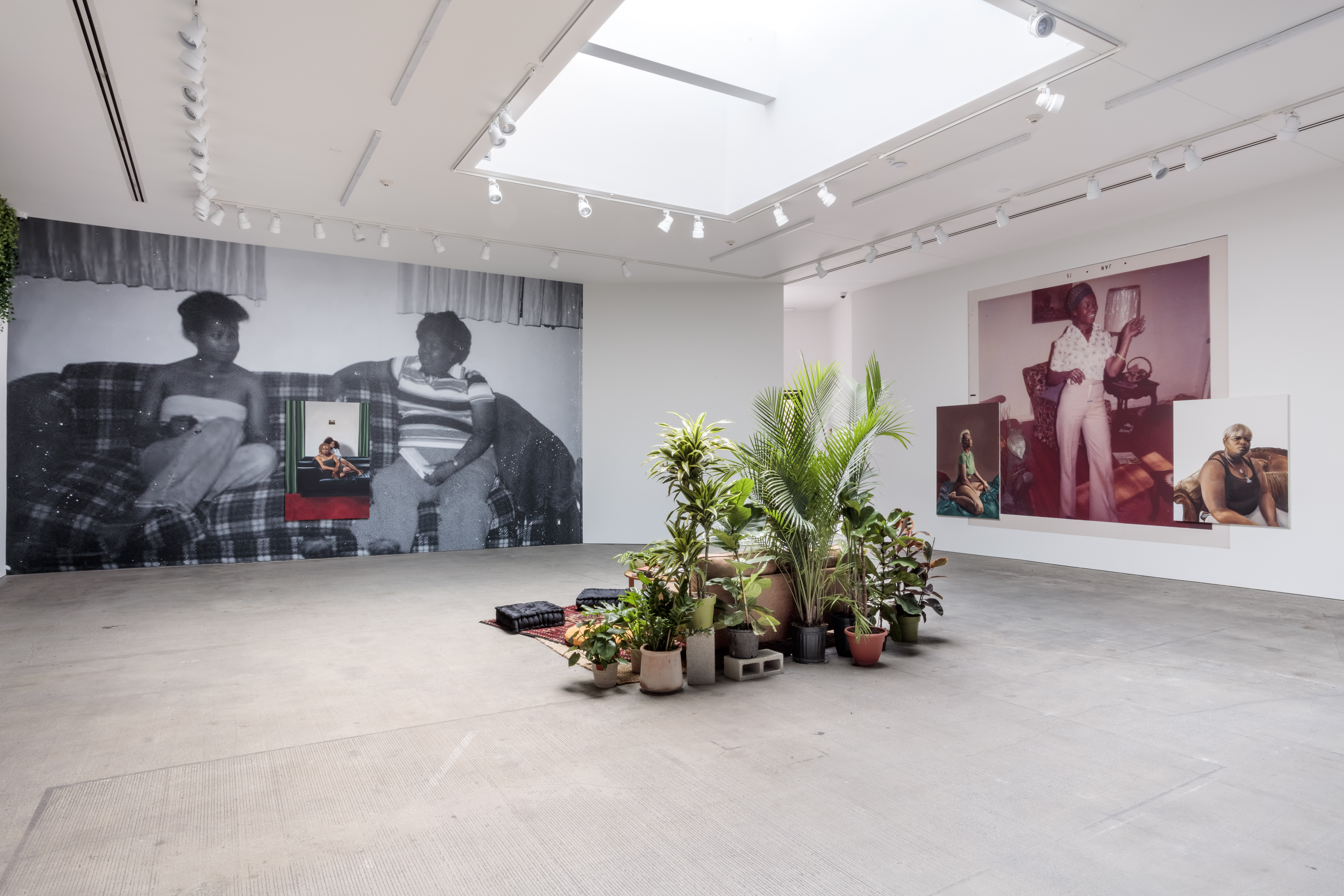 Installation view of 'Tatyana Fazlalizadeh Finding Soft Ground' at Art + Practice. 06 April 2024 - 10 August  2024. Photo: Charles White / JW Pictures.